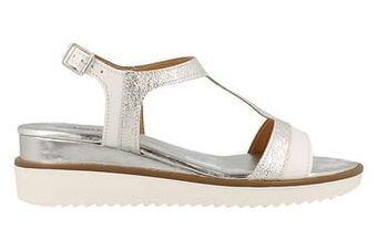 Berca Shoes Crinkles Sandaal Dames Volledig Leder - Wit aanbieding