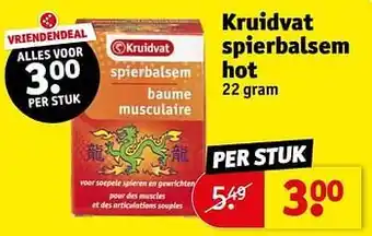 Kruidvat Kruidvat spierbalsem hot aanbieding