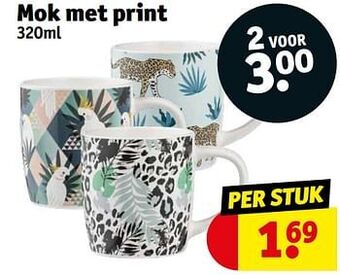 Kruidvat Mok met print aanbieding