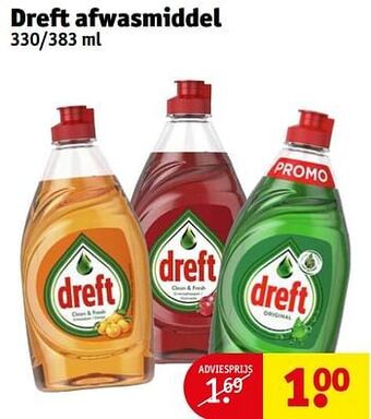 Kruidvat Dreft afwasmiddel aanbieding