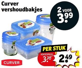 Kruidvat Curver vershoudbakjes aanbieding