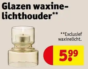 Kruidvat Glazen waxinelichthouder aanbieding