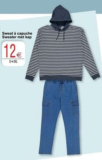 Cora Sweat à capuche sweater met kap aanbieding