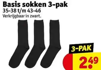 Kruidvat Basis sokken aanbieding