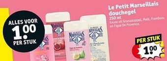 Kruidvat Le petit marseillais douchegel aanbieding
