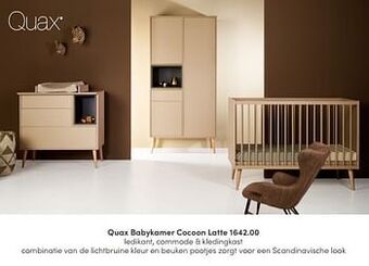Baby & Tiener Quax babykamer cocoon latte aanbieding