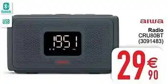 Cora Aiwa radio cru80bt aanbieding