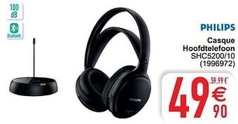 Cora Philips casque hoofdtelefoon shc5200-10 aanbieding