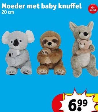 Kruidvat Moeder met baby knuffel aanbieding