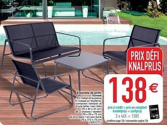 Cora Ensemble de jardin tuinset aanbieding