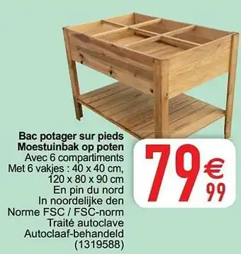Cora Bac potager sur pieds moestuinbak op poten aanbieding