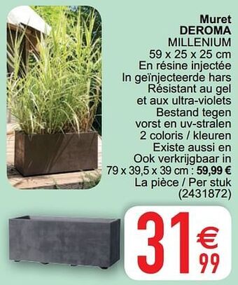 Cora Muret deroma millenium aanbieding
