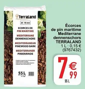 Cora Écorces de pin maritime mediterrane dennenschors terraland aanbieding