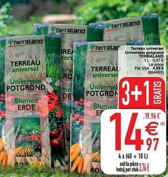 Cora Terreau universel universele potgrond terraland aanbieding