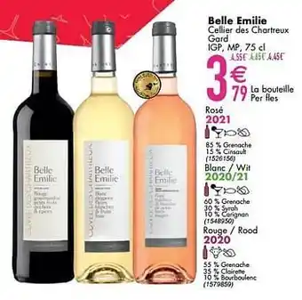 Cora Belle emilie cellier des chartreux gard igp mp rosé aanbieding