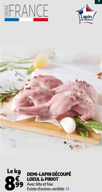 Demi-Lapin Decoupe Loeul & Piriot