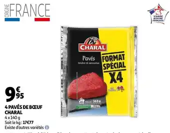 Auchan 4 Paves De Boeuf Charal aanbieding