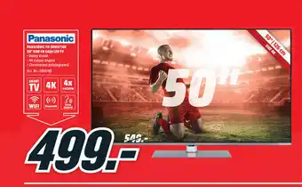 MediaMarkt Panasonic TX-SOHX710E 50" UHD 4K Edge LED TV aanbieding