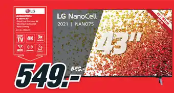 MediaMarkt LG 43NANO756PA TV UHD 4K 43" aanbieding