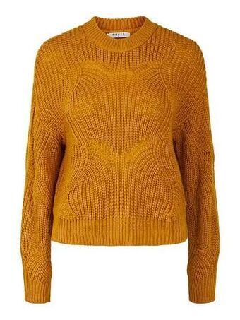 Berca Shoes Pieces Trui Pieces Benta Trui - Okergeel aanbieding