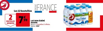 Auchan Lait Demi-Ecreme Auchan aanbieding