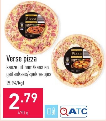 ALDI Verse pizza 470g aanbieding