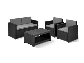 Hubo Allibert Monaco loungeset grafiet aanbieding