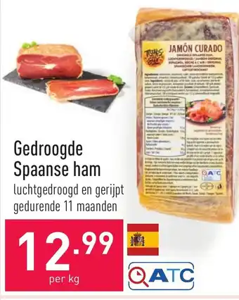 ALDI Gedroogde Spaanse ham 1kg aanbieding