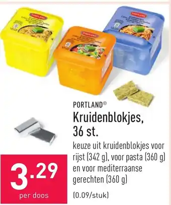 ALDI Portland Kruidenblokjes 36st aanbieding