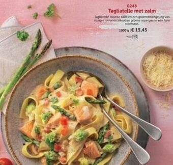 Tagliatelle met zalm