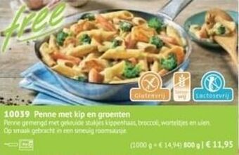 Bofrost Penne met kip en groenten aanbieding