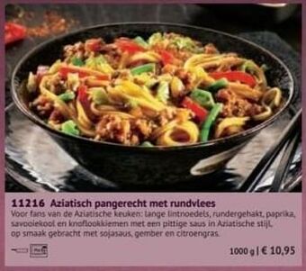 Aziatisch pangerecht met rundvlees