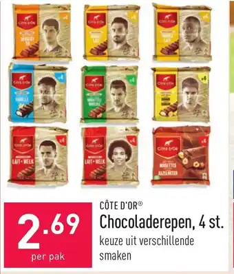 ALDI Cote D'or chocoladereep 4st aanbieding