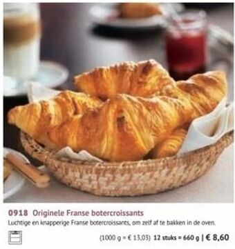 Originele franse botercroissants