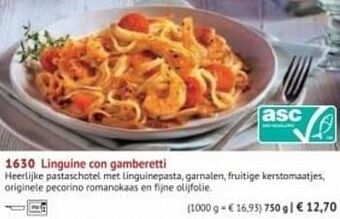 Linguine con gamberetti