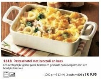 Pastaschotel met broccoli en kaas