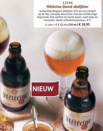 Hélécine blond abdijbier