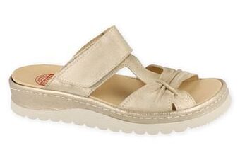 Berca Shoes Brako Slipper Dames Anatomics - Goud aanbieding
