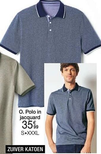 Polo in jacquard