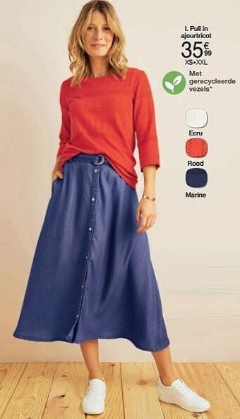 Damart Pull in ajourtricot aanbieding