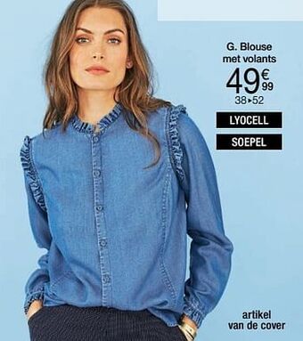 Damart Blouse met volants aanbieding