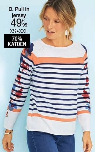 Damart Pull in jersey aanbieding