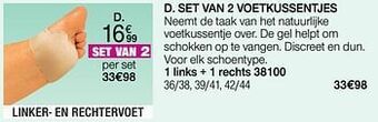 Damart Set van 2 voetkussentjes aanbieding