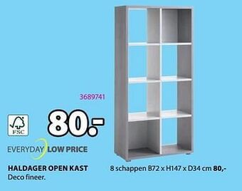 Jysk Haldager open kast 8 schappen aanbieding