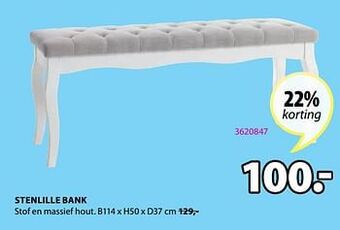 Jysk Stenlille bank aanbieding