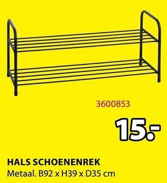 Jysk Hals schoenenrek aanbieding