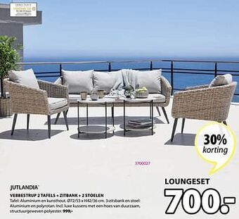 Vebbestrup 2 tafels + zitbank + 2 stoelen