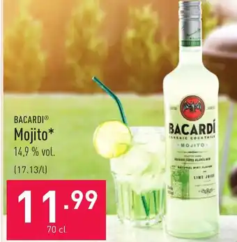 ALDI Bacardi Mojito 700ml aanbieding