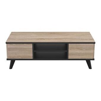 Leen Bakker Demeyere salontafel Wayne - bruin - 114x52x10,5 cm - Leen Bakker aanbieding