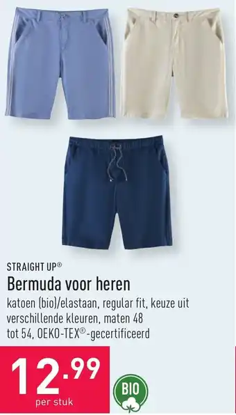 ALDI Straight Up Heren bermuda 48-54 aanbieding